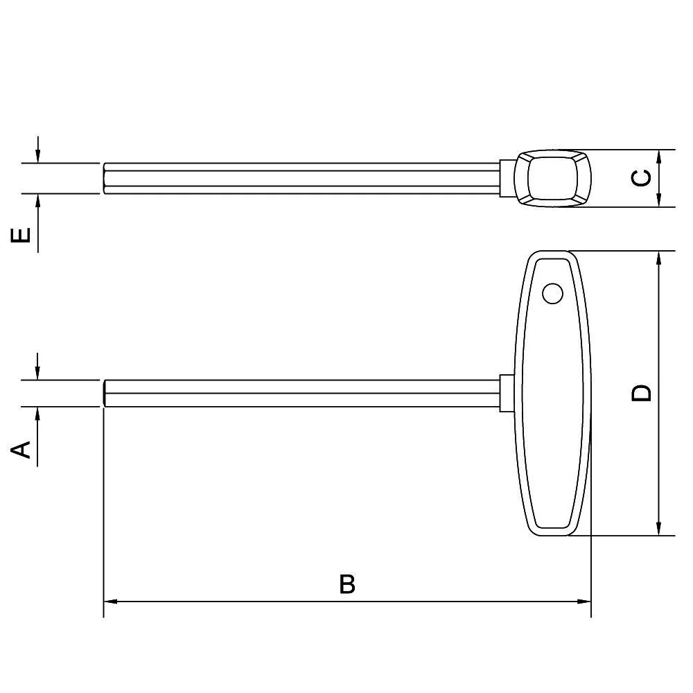 Chave Allen com Cabo T 10MM Tramontina Pro 44360/110