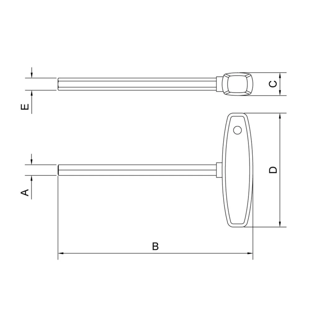Chave Allen com Cabo T 5MM Tramontina Pro 44360/105