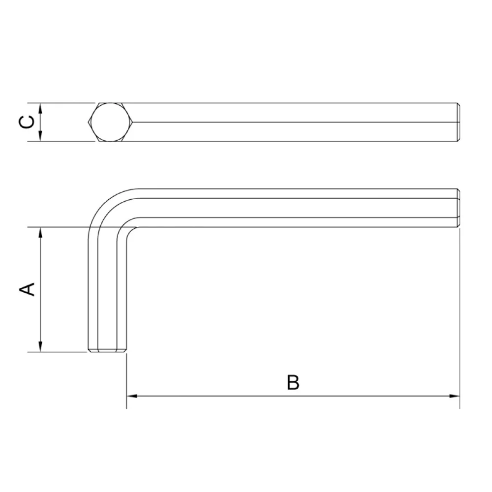 Chave Allen CRV 1/4" Tramontina Pro 44420/009