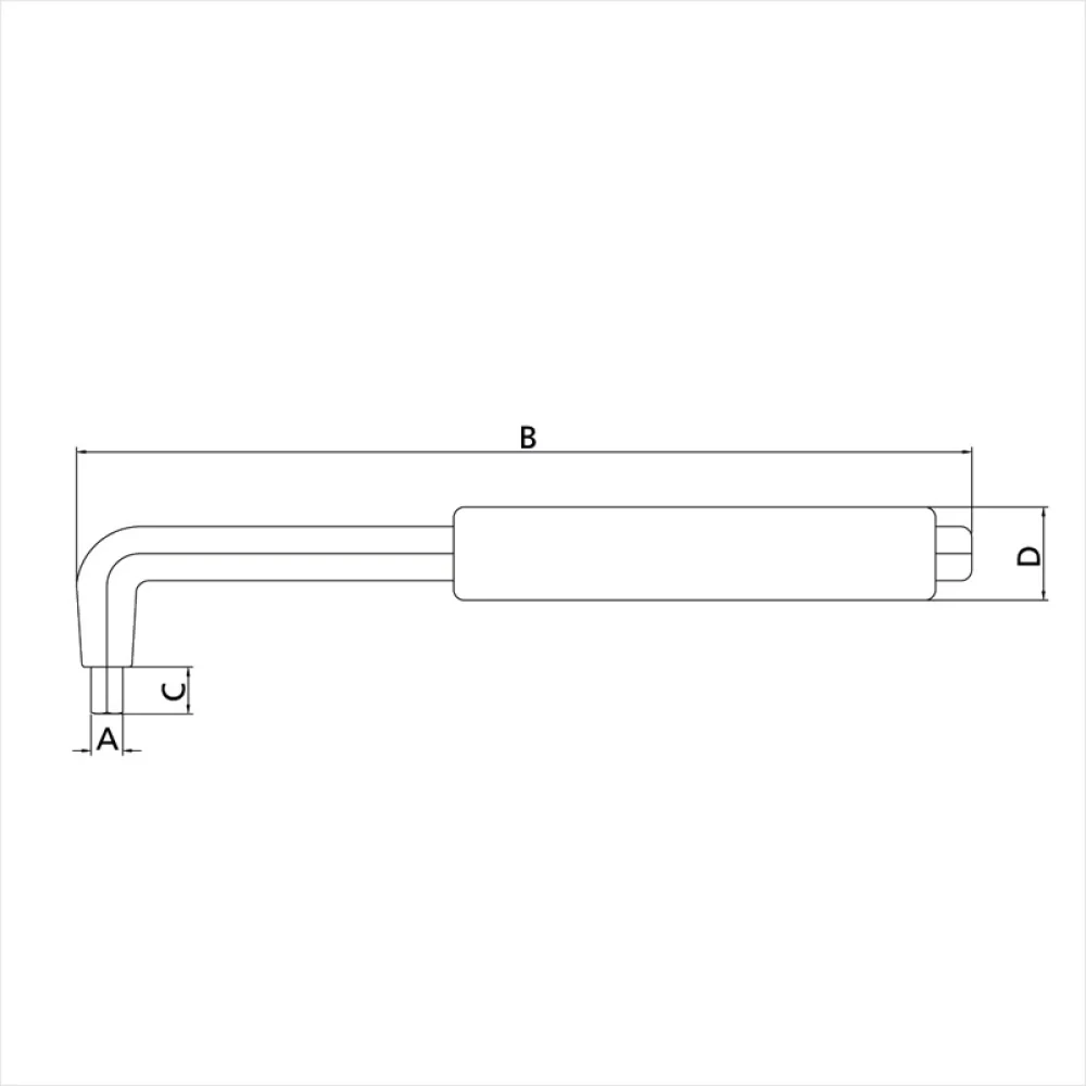 Chave Allen Isolada 1000V EN60900 NR10 CRV 4MM Tramontina Pro 44318/004