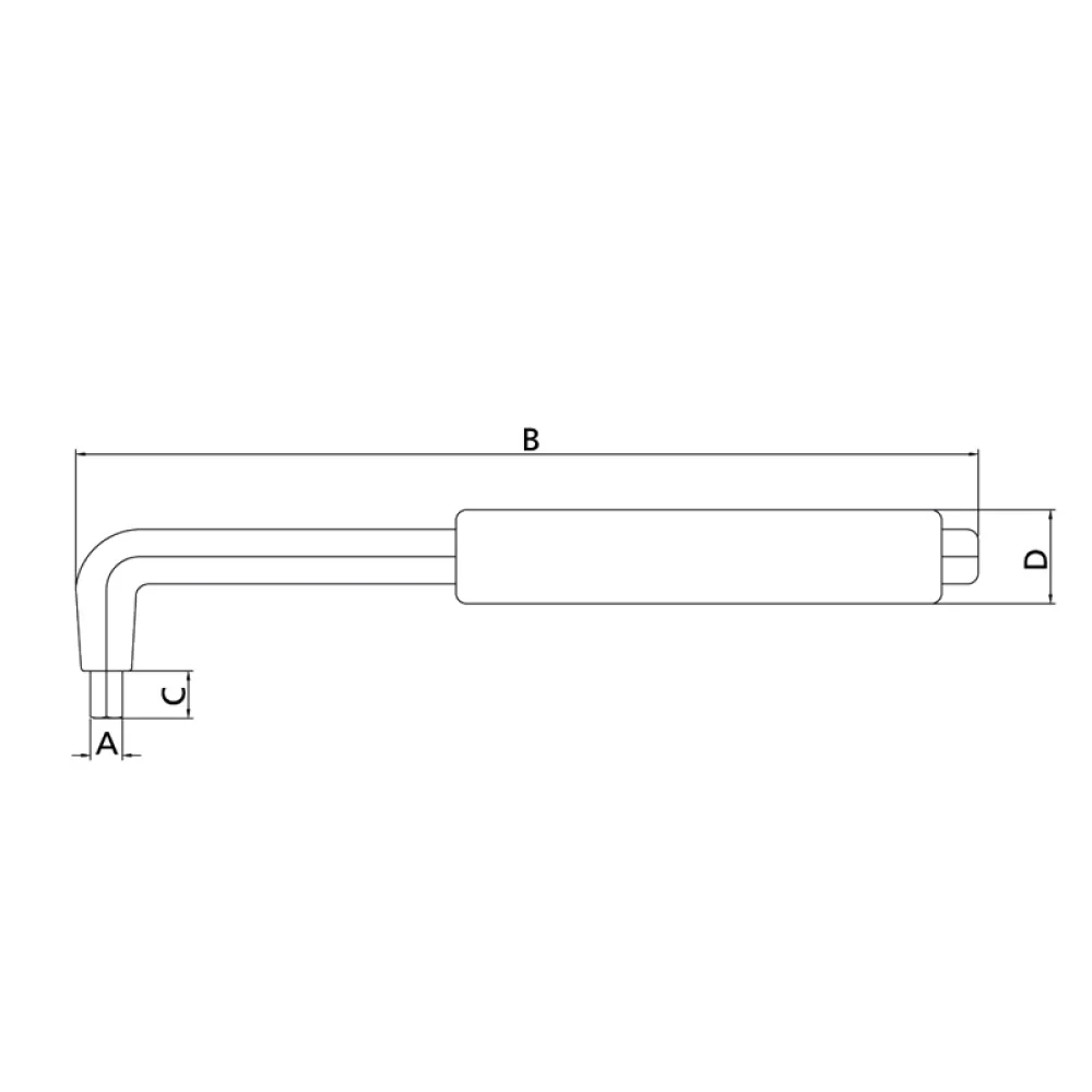 Chave Allen Isolada 1000V EN60900 NR10 CRV 8MM Tramontina Pro 44318/008