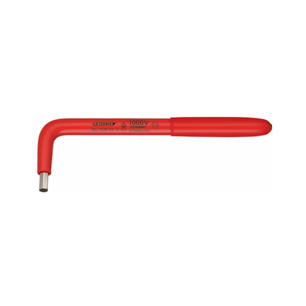 Chave Allen Isolada 1000V Nr10 CRV 6MM Gedore V42
