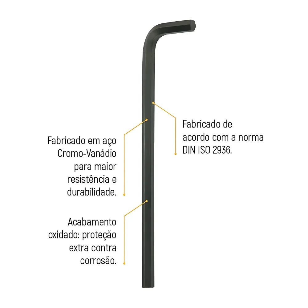 Chave Allen Longa CRV 3/8" Sata ST84606J