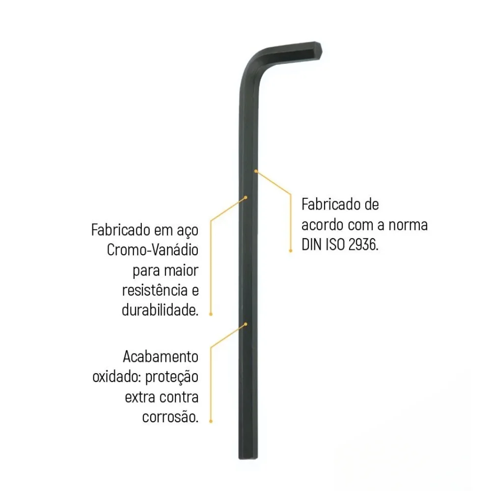 Chave Allen Longa CRV 8MM Sata ST84506L