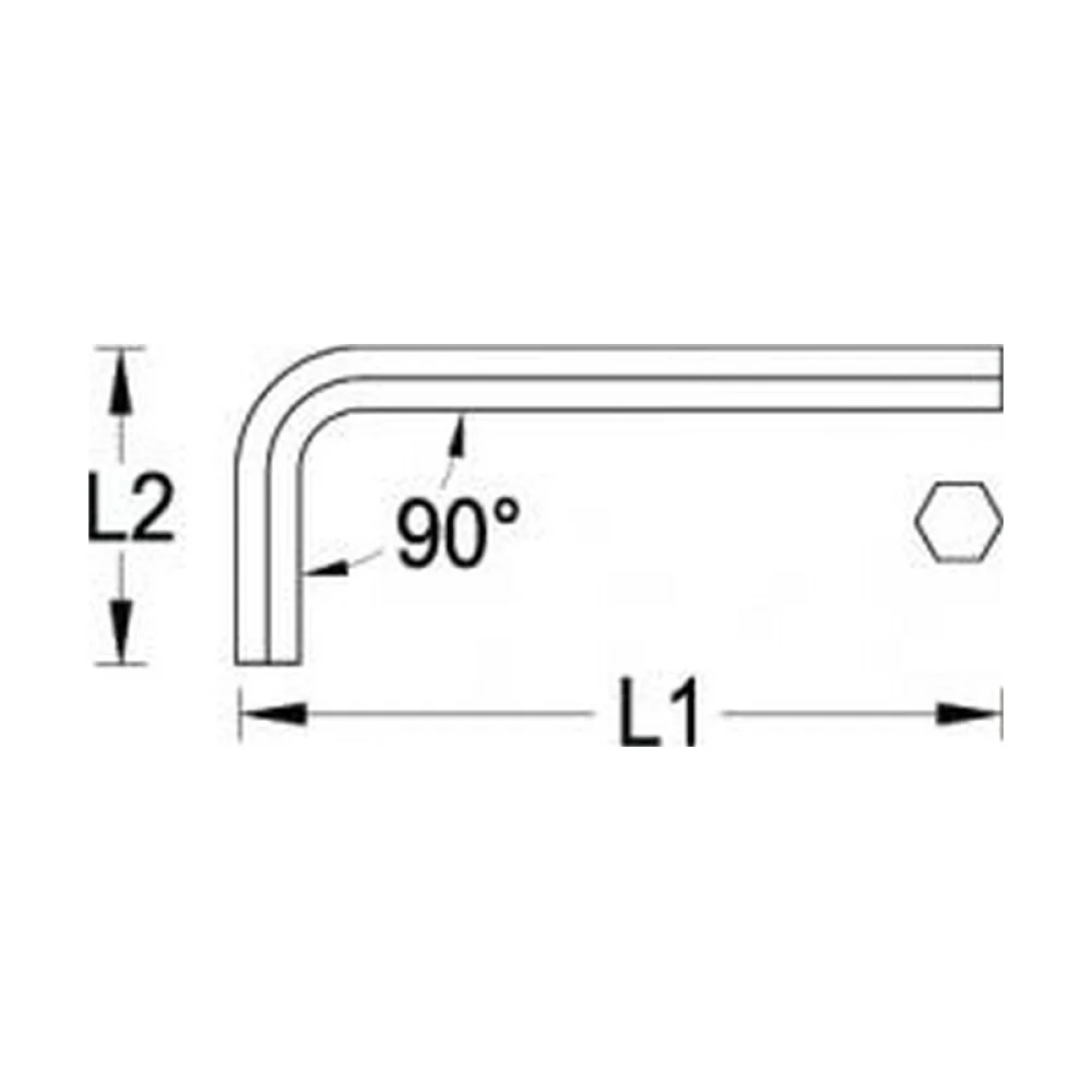Chave Allen Longa CRV 9MM Gedore 42L