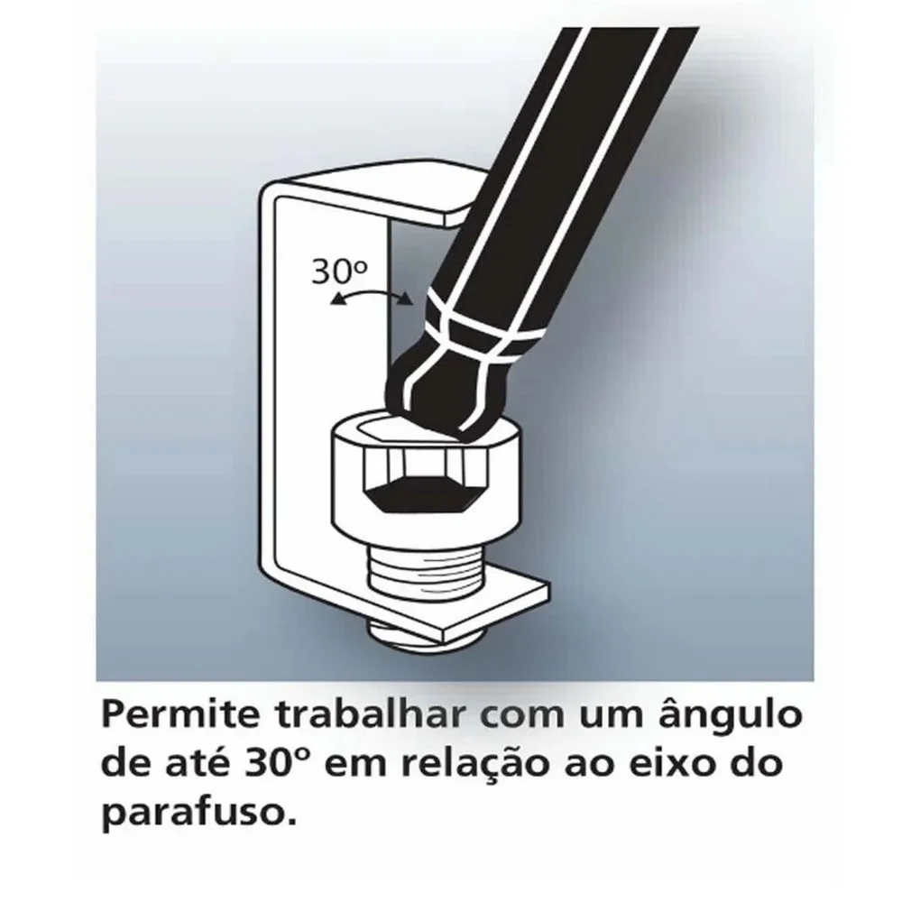 Chave Allen Ponta Bola CRV 5,5MM Tramontina Pro 44460/055