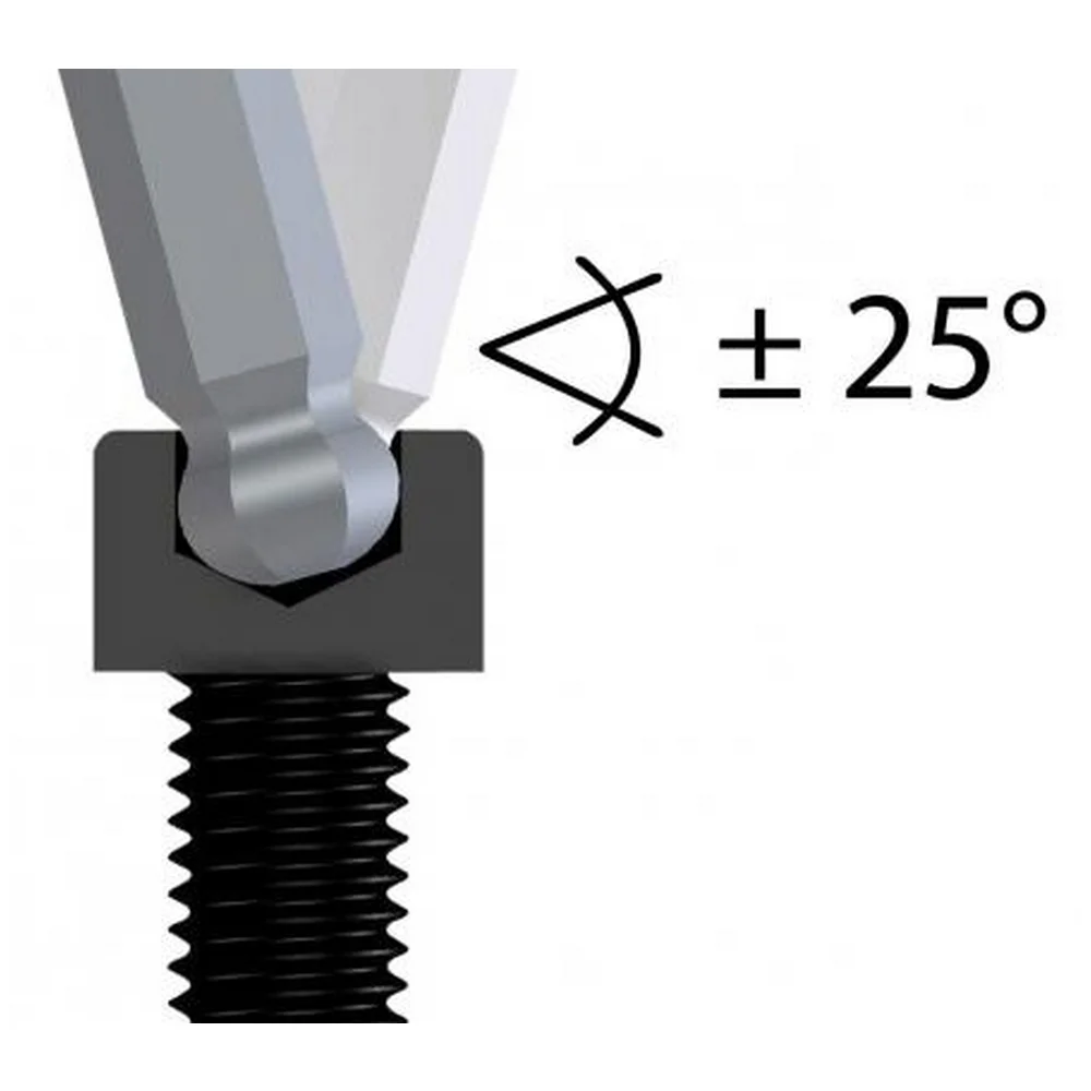 Chave Allen Ponta Bola Longa CRV 2MM Gedore 42KL
