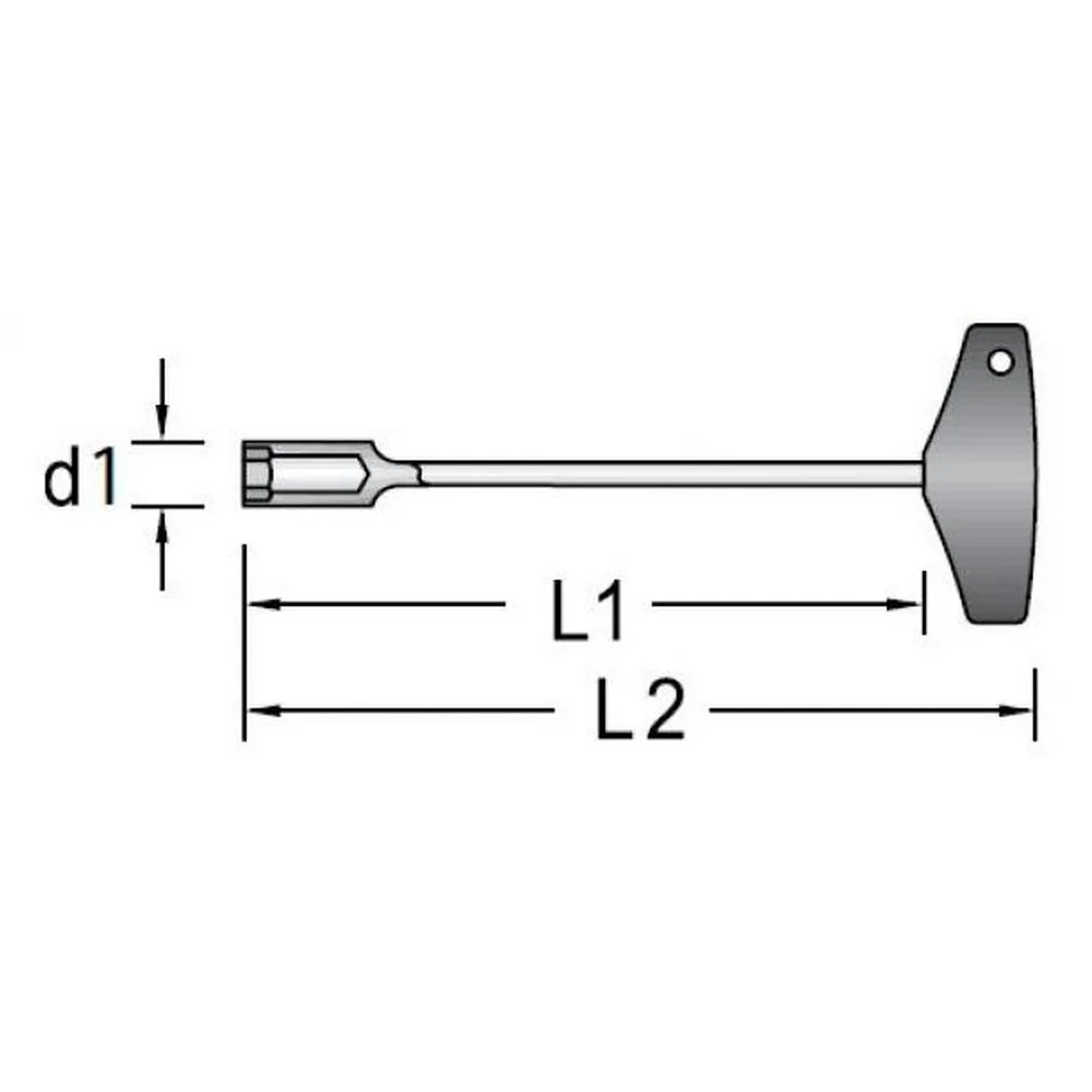 Chave Canhao com Cabo T CRV 11X226,5MM Gedore 33T