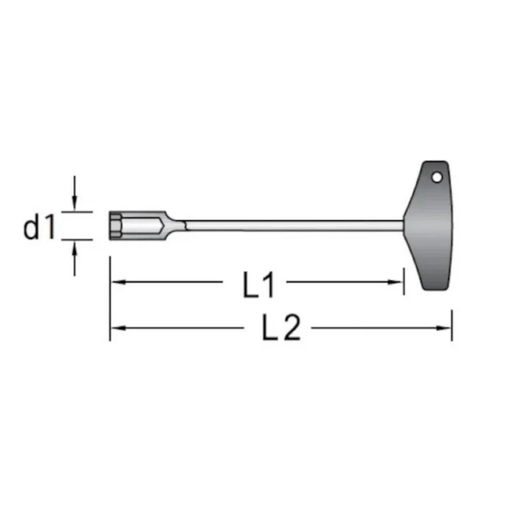 Chave Canhao com Cabo T CRV 13X226,5MM Gedore 33T