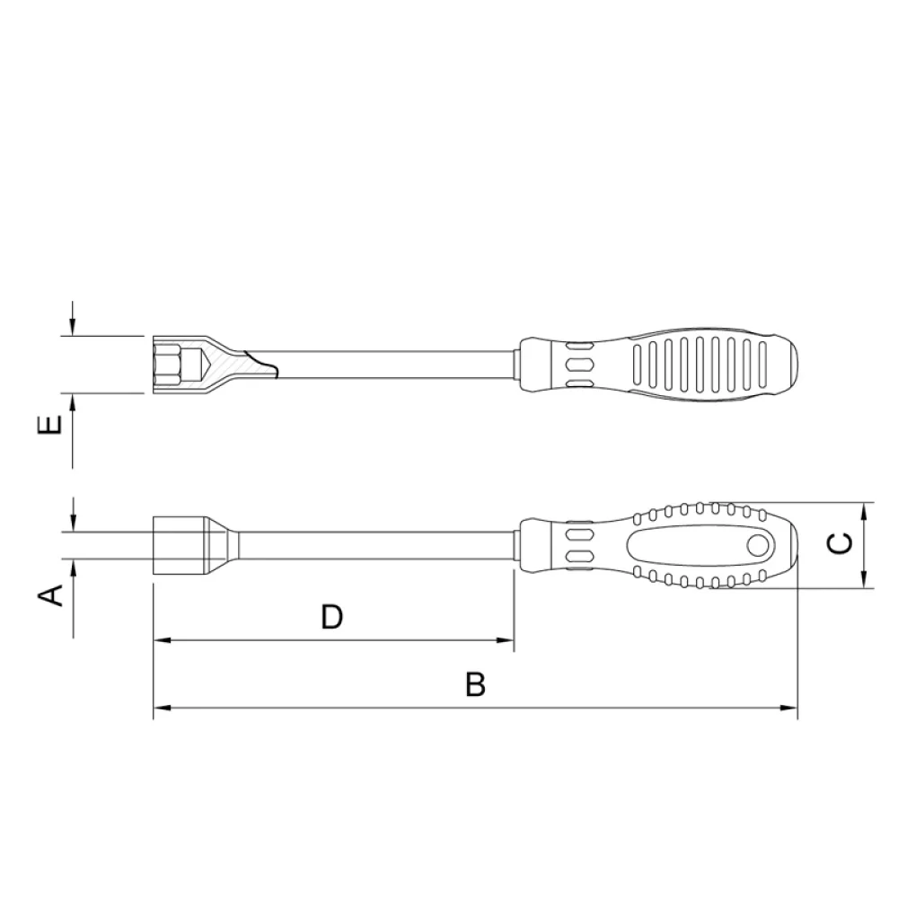 Chave Canhao Haste Isolada 1000V IEC60900 NR10 Cabo com Duplo Isolamento CRV 12X125MM Tramontina Pro 44317/012
