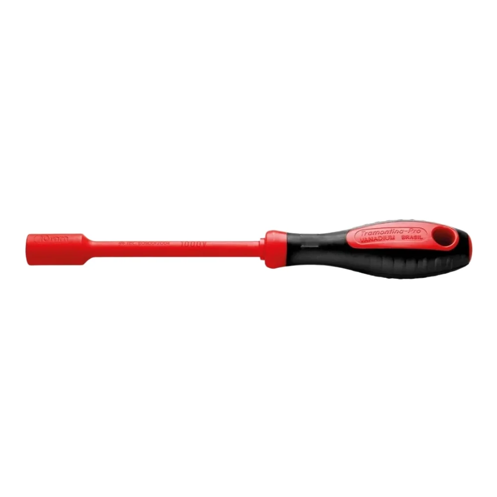 Chave Canhao Haste Isolada 1000V IEC60900 NR10 Cabo com Duplo Isolamento CRV 10X125MM Tramontina Pro 44317/010