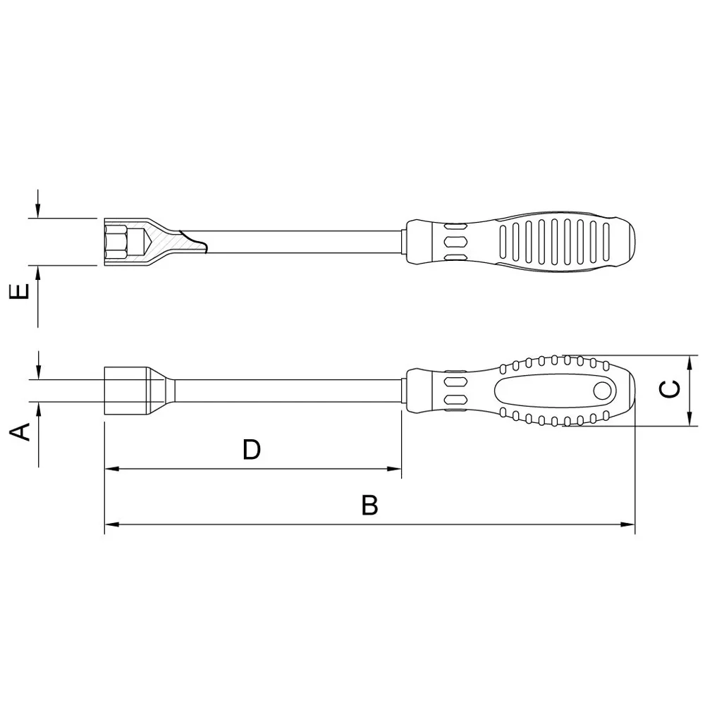 Chave Canhao Haste Isolada 1000V IEC60900 NR10 Cabo com Duplo Isolamento CRV 4X230MM Tramontina Pro 44317/004