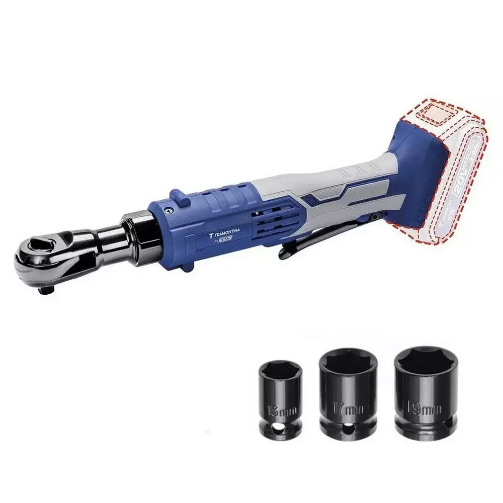 Chave Catraca a Bateria 20V Sem Carregador e Bateria 3/8" Tramontina by Total 42304/001