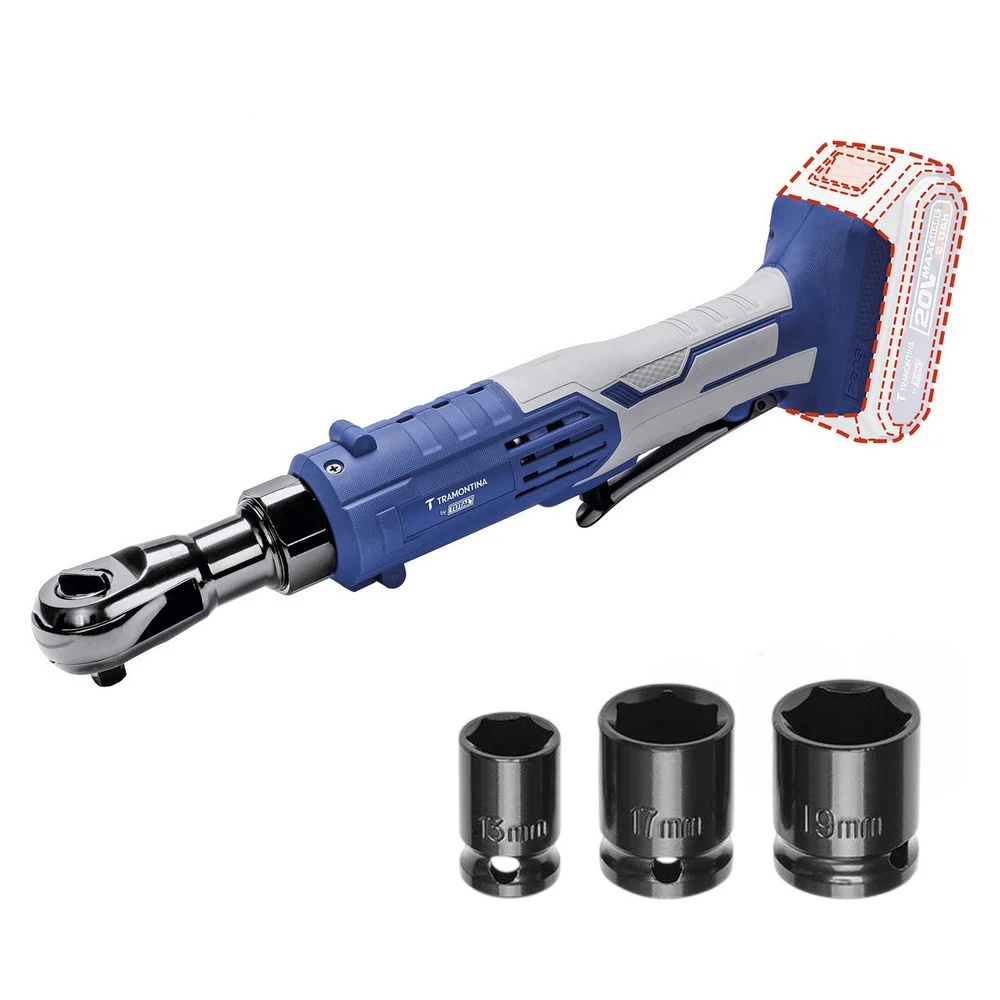 Chave Catraca a Bateria 20V Sem Carregador e Bateria 3/8" Tramontina Tota 42304/001