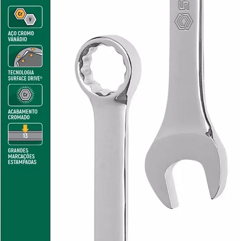 Chave Combinada 15 Graus CRV 11MM Sata ST40206G