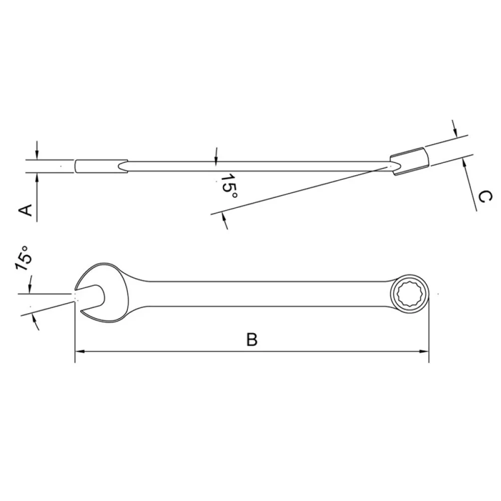 Chave Combinada 15 Graus CRV 13MM Tramontina Pro 44650/113