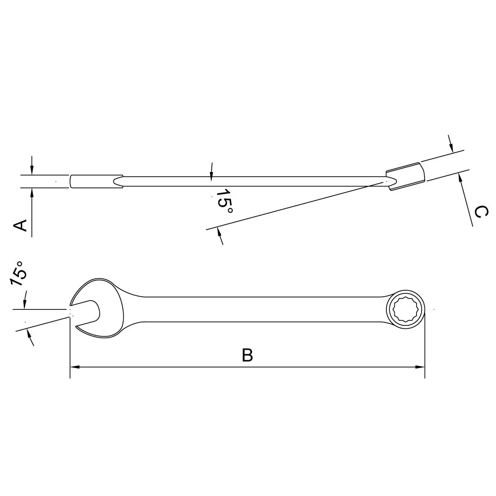 Chave Combinada 15 Graus CRV 24MM Tramontina Pro 44650/124