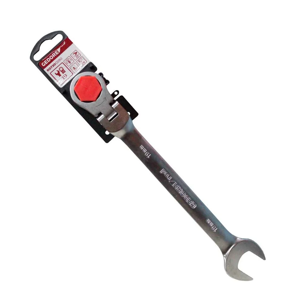 Chave Combinada Articulada com Catraca CRV 19MM Gedore Red R07300190
