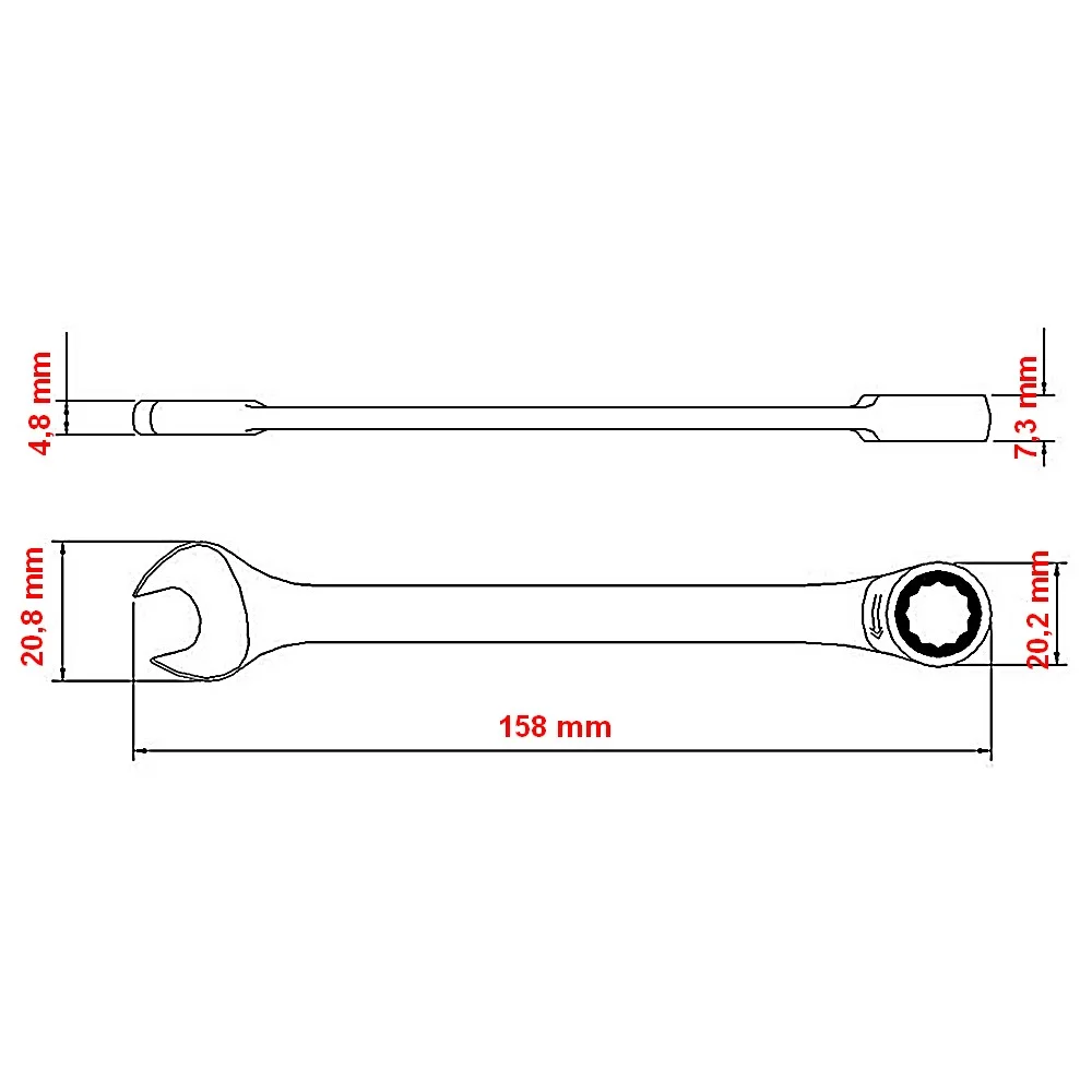 Chave Combinada com Catraca CRV 10MM Tramontina Pro 44652/110
