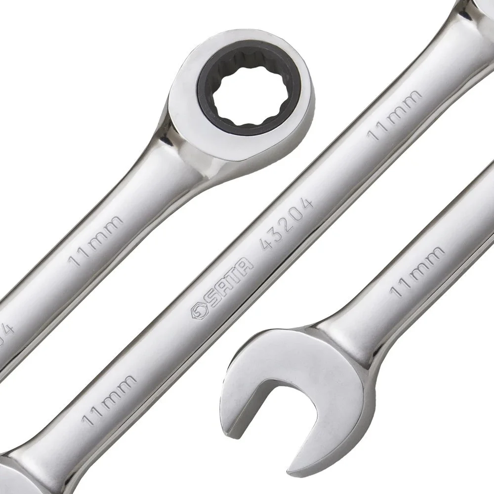 Chave Combinada com Catraca CRV 11MM Sata ST43204ST