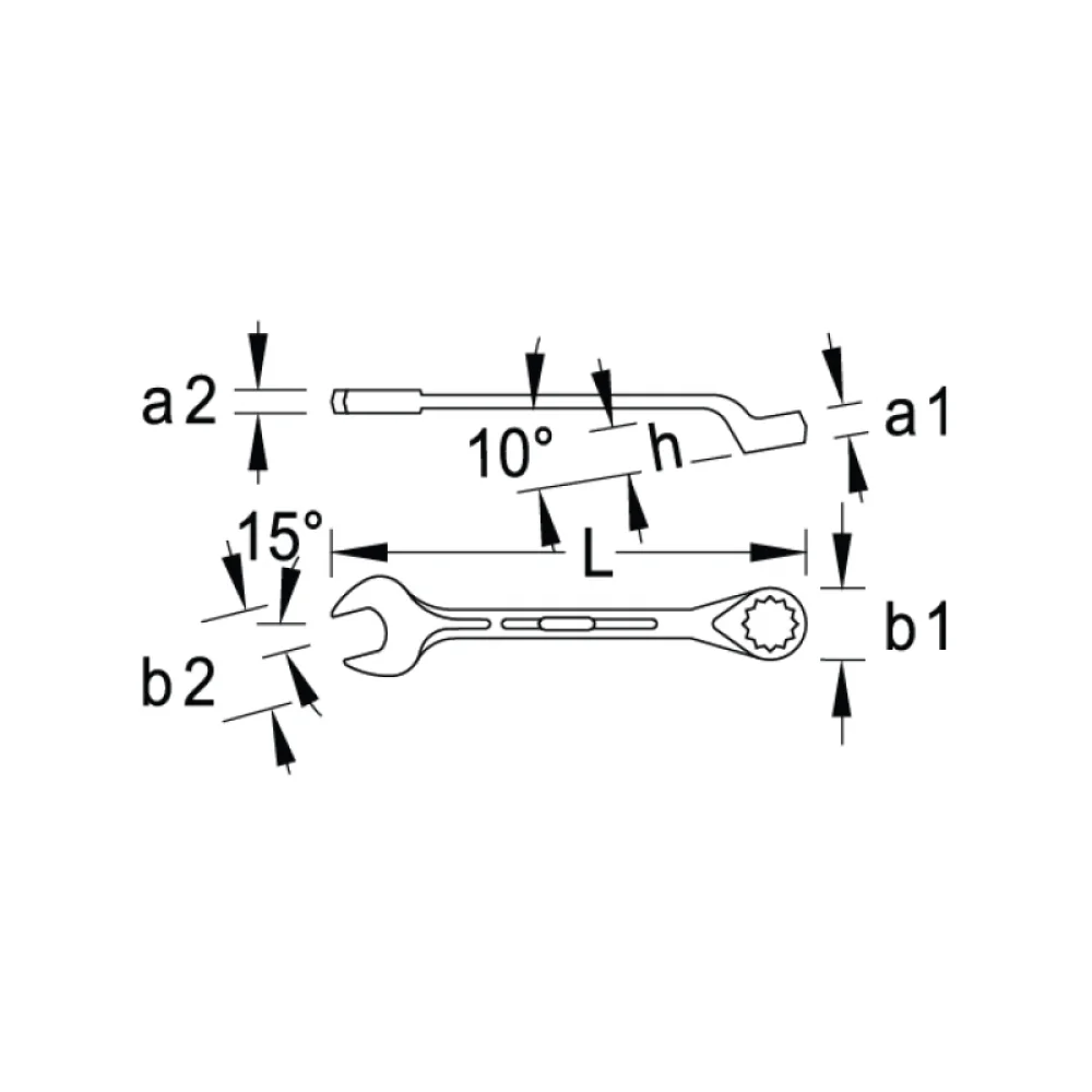 Chave Combinada CRV 1.7/8" Gedore 1B