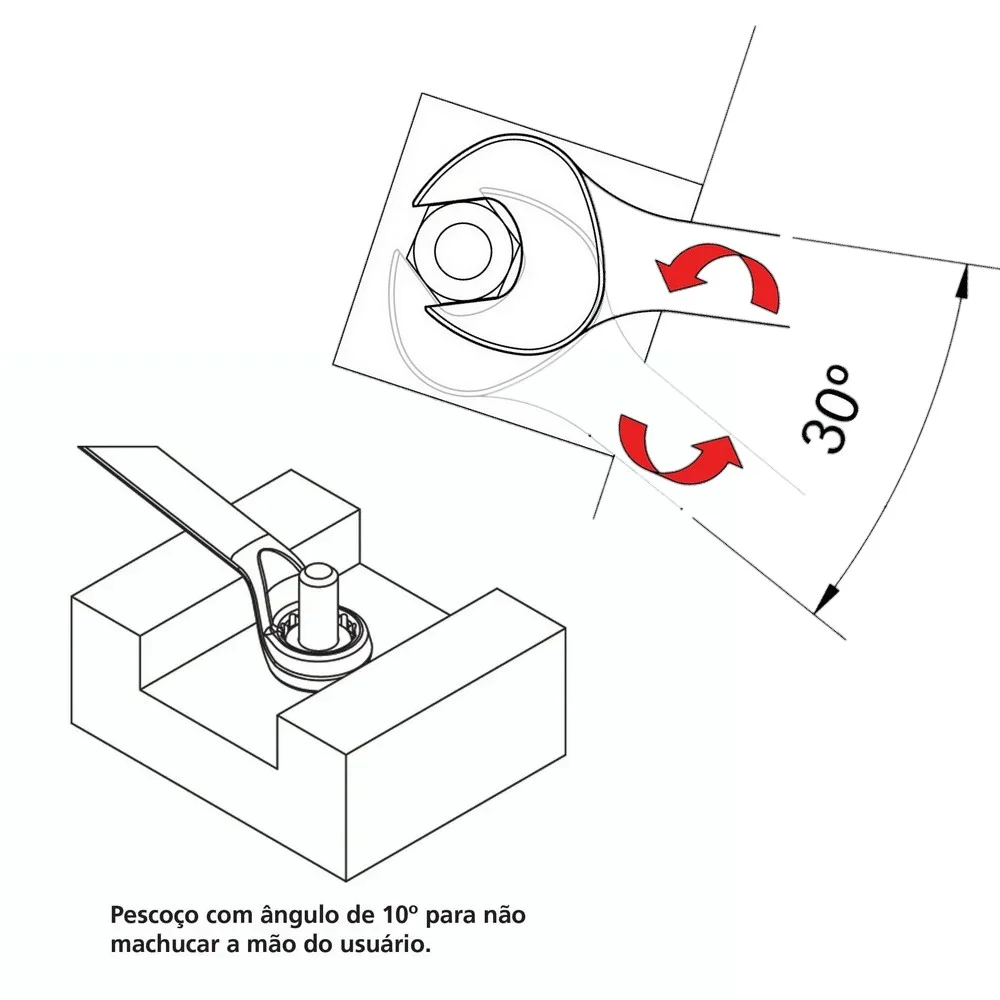 Chave Combinada CRV 50MM Tramontina Pro 44660/150