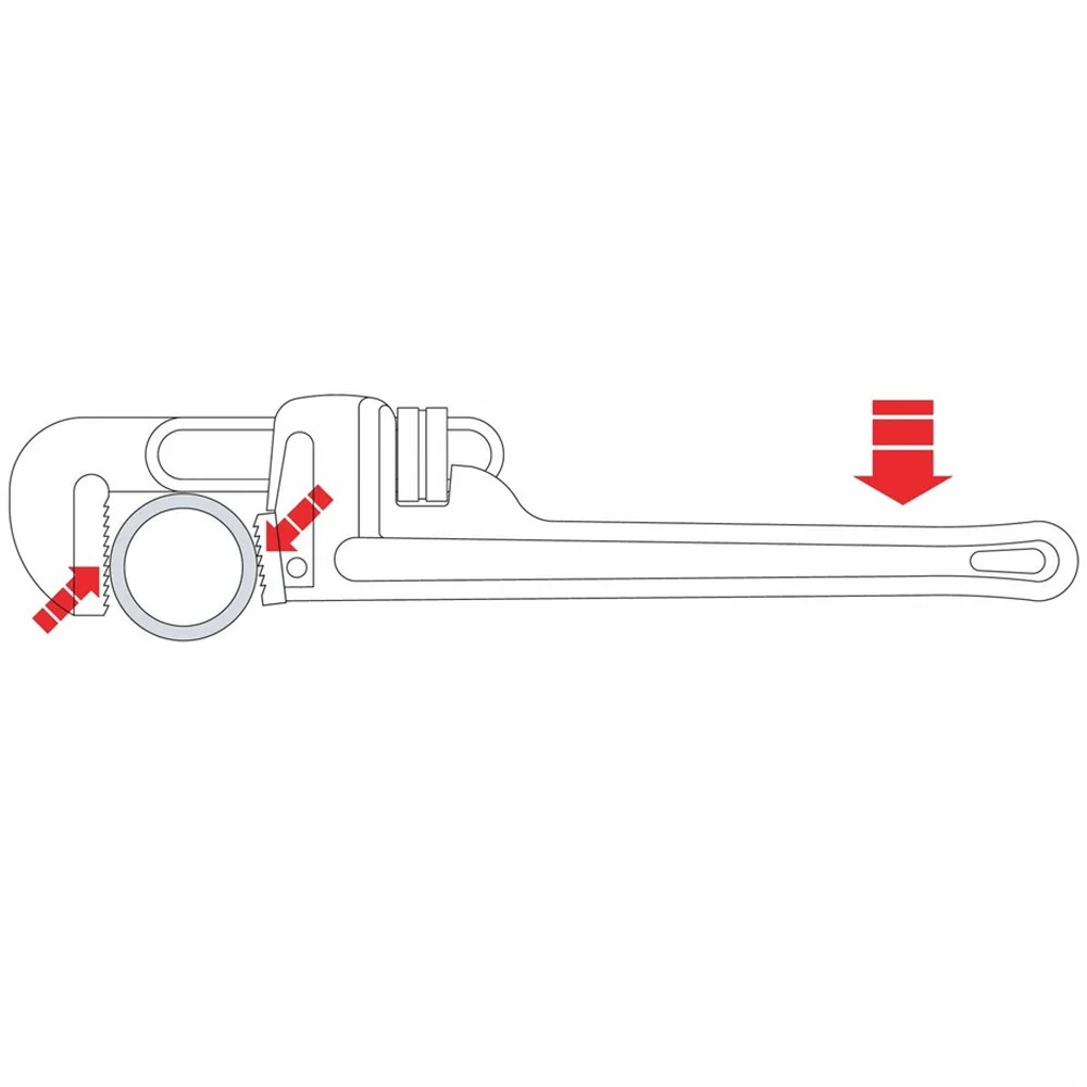 Chave de Cano Heavy-Duty Abertura 42MM 14" Tramontina Pro 44021/014