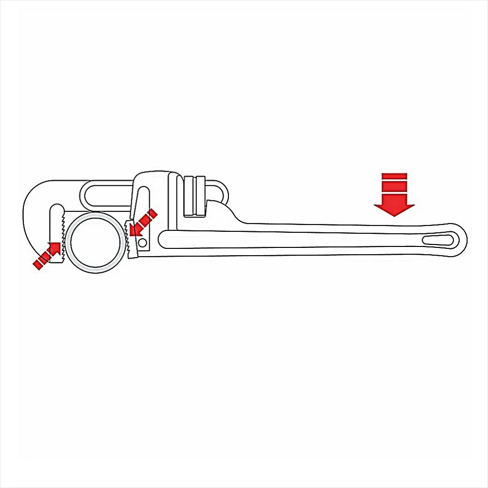 Chave de Cano Heavy-Duty Abertura 64MM 24" Tramontina Pro 44021/024