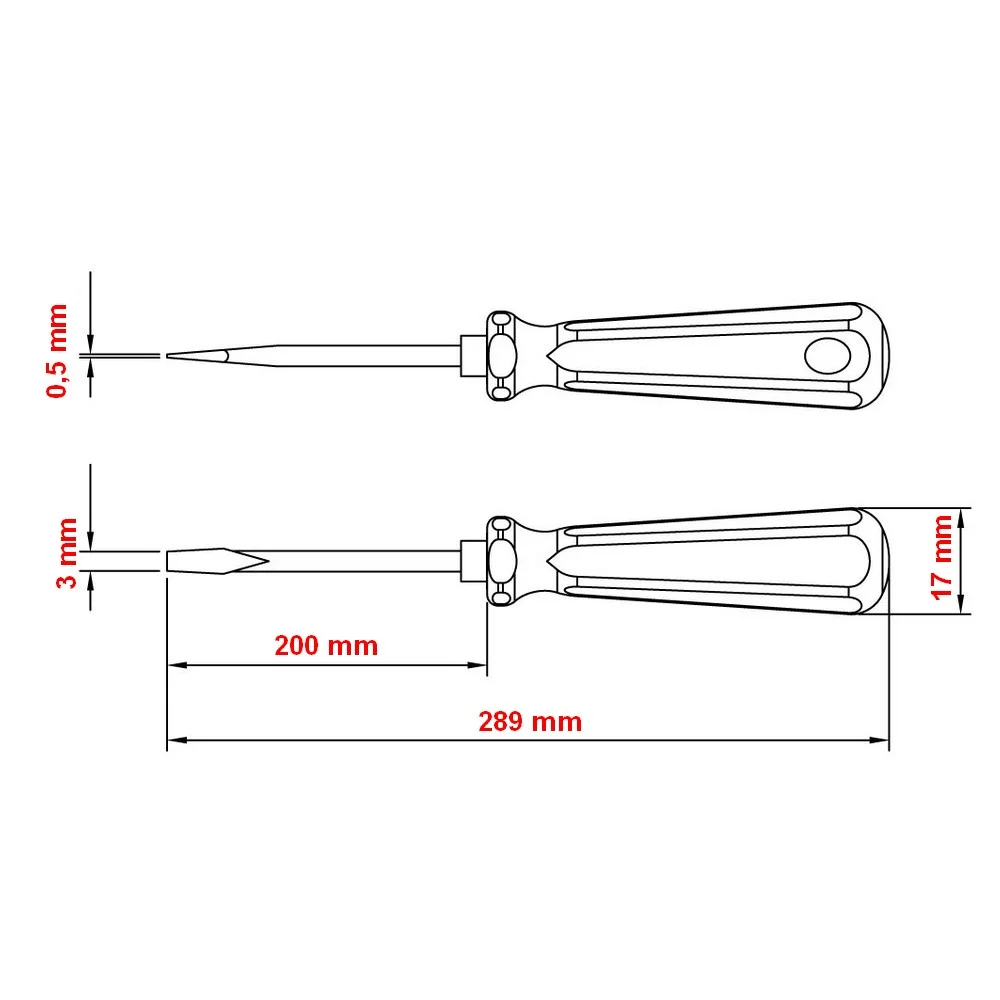 Chave de Fenda Easy Grip CRV 1/8X8" Tramontina Pro 44110/014