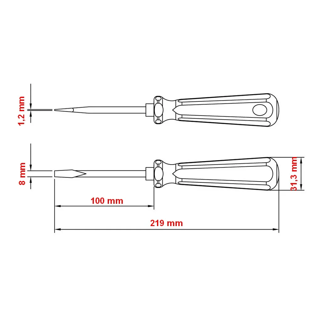 Chave de Fenda Easy Grip CRV 5/16X4" Tramontina Pro 44110/040