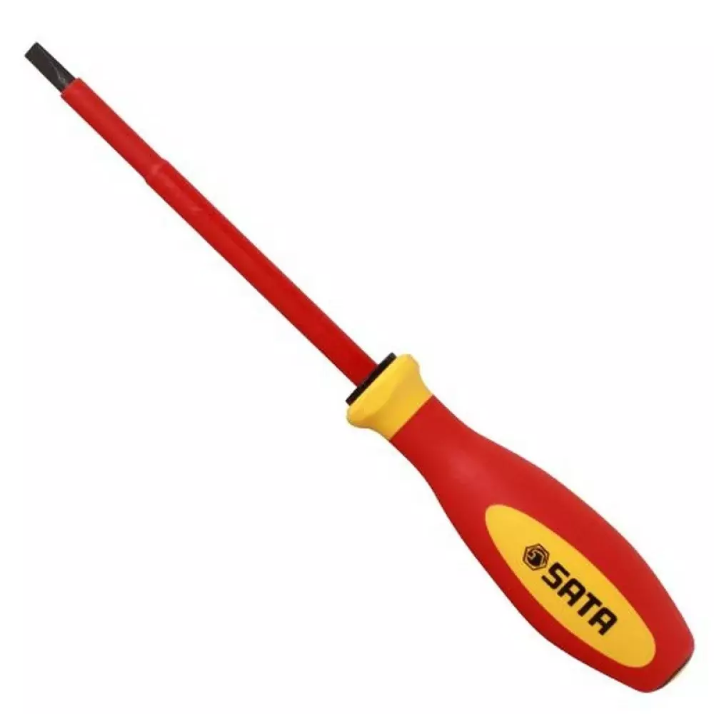 Chave de Fenda Haste Isolada 1000V VDE IEC60900 CRV 3X100MM Sata ST61322SC