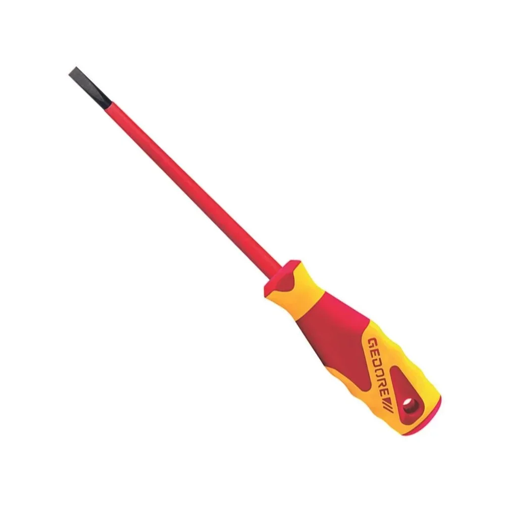 Chave de Fenda Haste Isolada 1000V VDE EN60900 IEC60900 NR10 CRV 5,5X125MM Gedore VDE2170