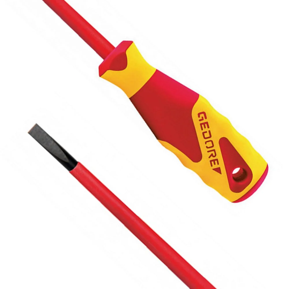 Chave de Fenda Haste Isolada 1000V VDE EN60900 IEC60900 NR10 CRV 8X175MM Gedore VDE2170
