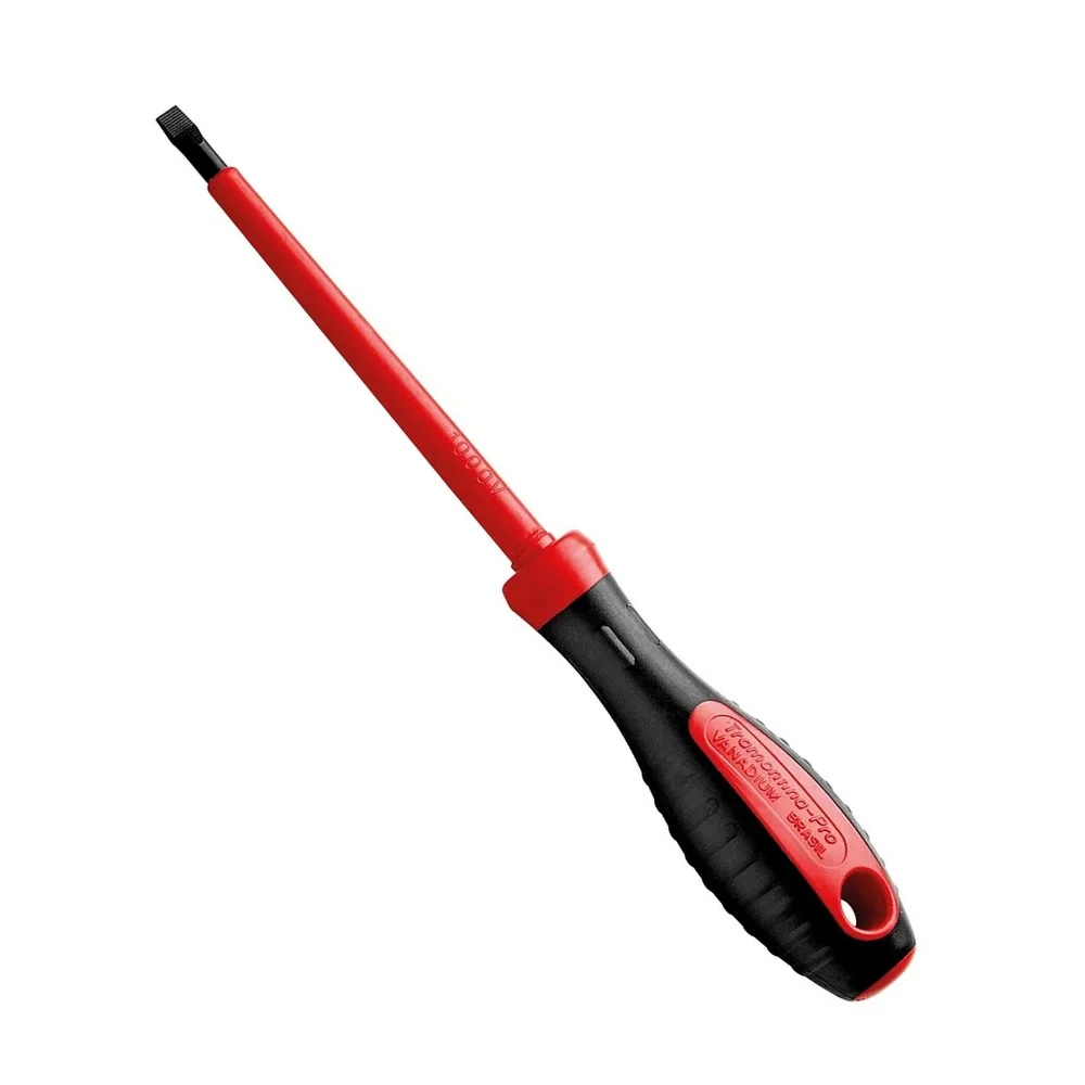 Chave de Fenda Haste Isolada 1000V NBR9699 NR10 CRV 5/16X6" Tramontina Pro 44315/042