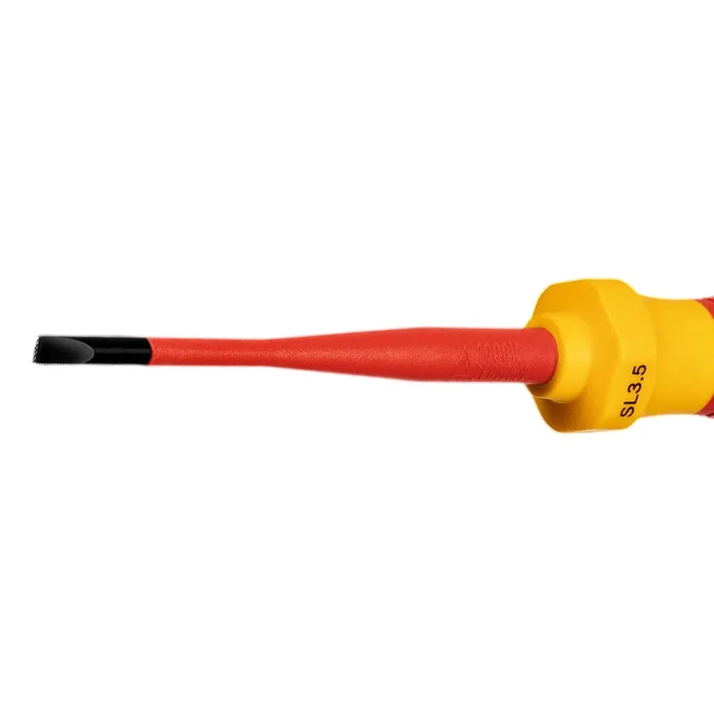 Chave de Fenda Haste Isolada 1000V VDE EN/IEC60900 CRV 3,5X75MM Bosch 1600A02NC1