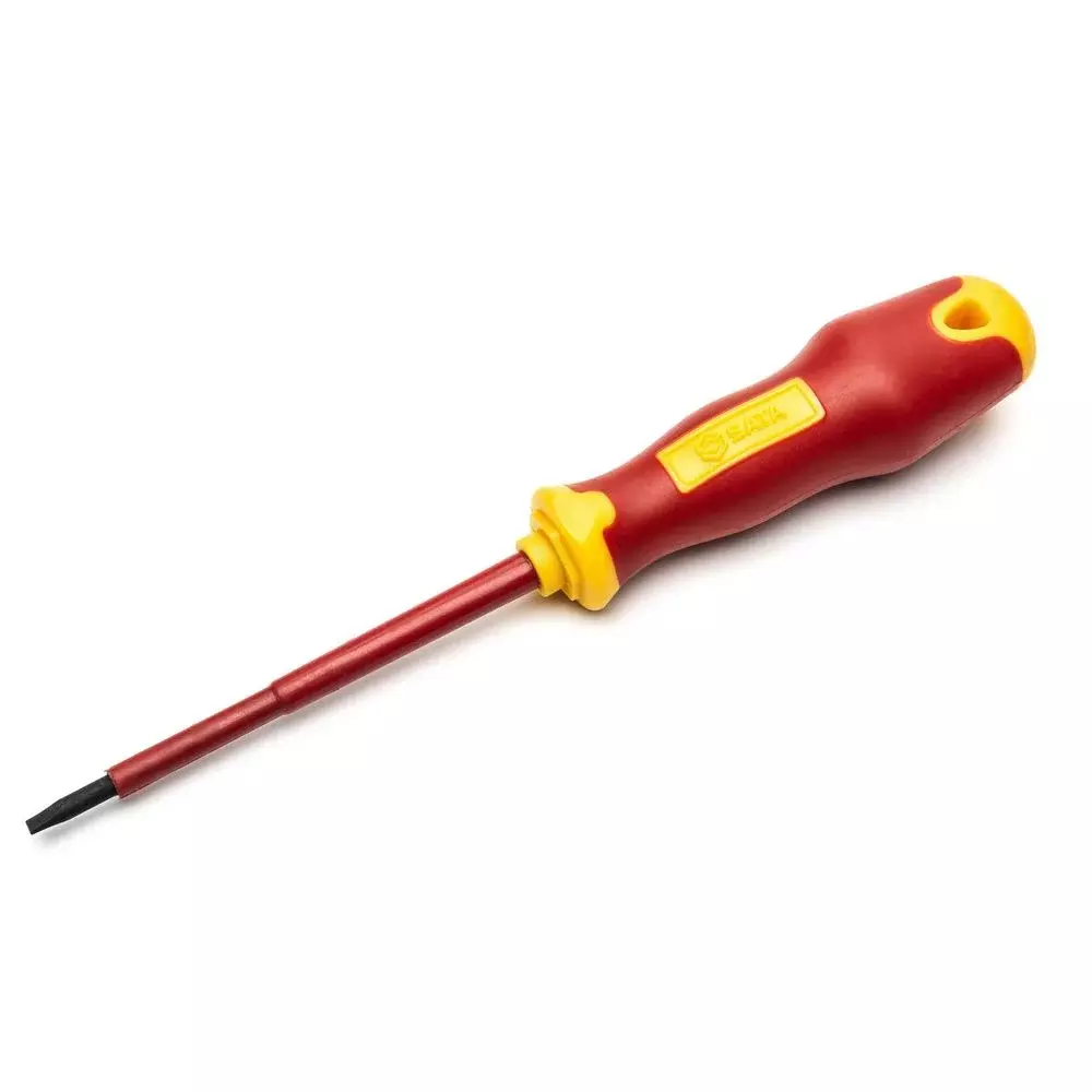 Chave de Fenda Haste Isolada 1000V VDE IEC60900 CRV 6,5X150MM Sata ST61325SC