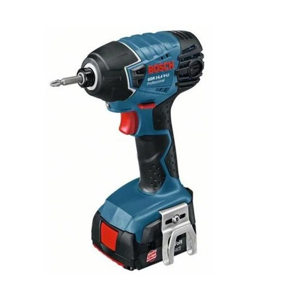 Chave de Impacto a Bateria 18V 215NM Brushless Maleta Carregador e 2 Baterias 2AH 1/4" Bivolt Bosch GDR 18V-215