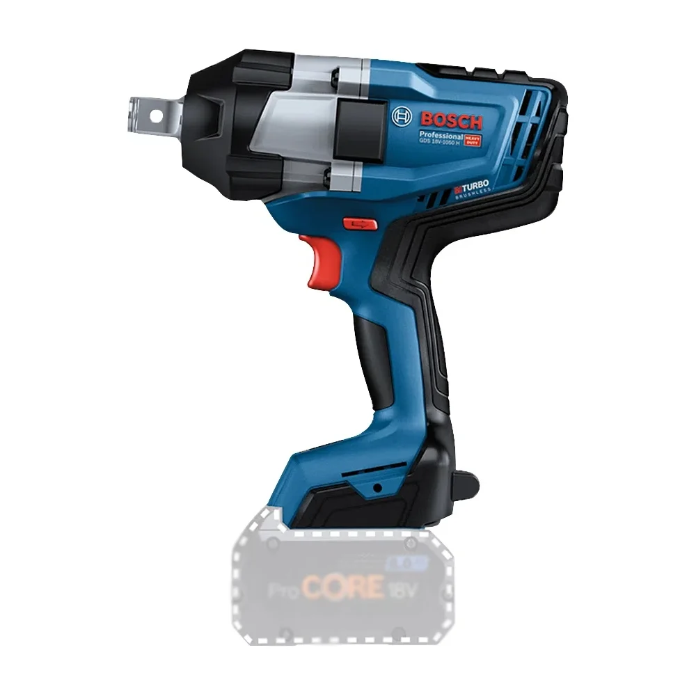 Chave de Impacto a Bateria 18v 1050NM Brushless Biturbo Sem Carregador e Bateria 3/4" Bosch GDS 18V-1050H