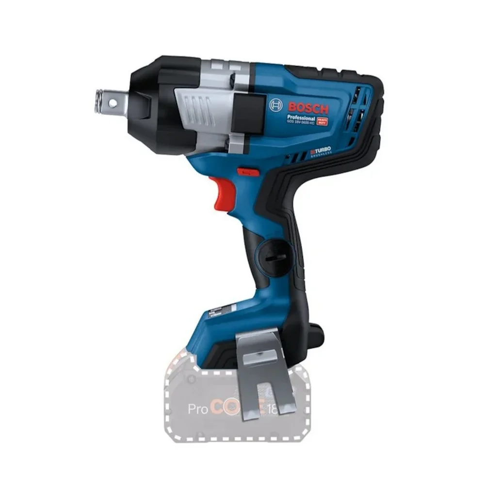 Chave de Impacto a Bateria 18V 1600NM Brushless Sem Carregador e Bateria 3/4" Bosch GDS 18V-1600HC