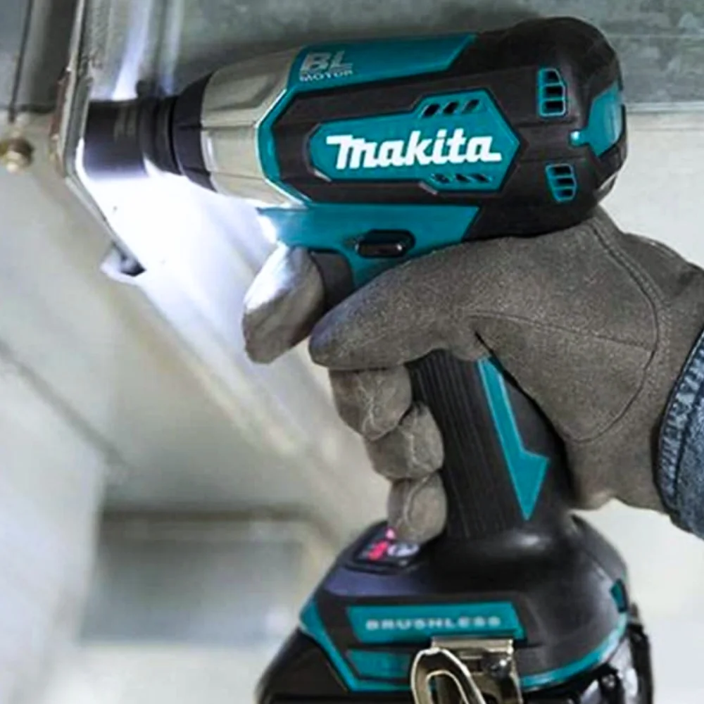 Chave de Impacto a Bateria 18V 180NM Brushless Maleta Carregador e 2 Baterias 3AH 1/2" Bivolt Makita DTW181RFE