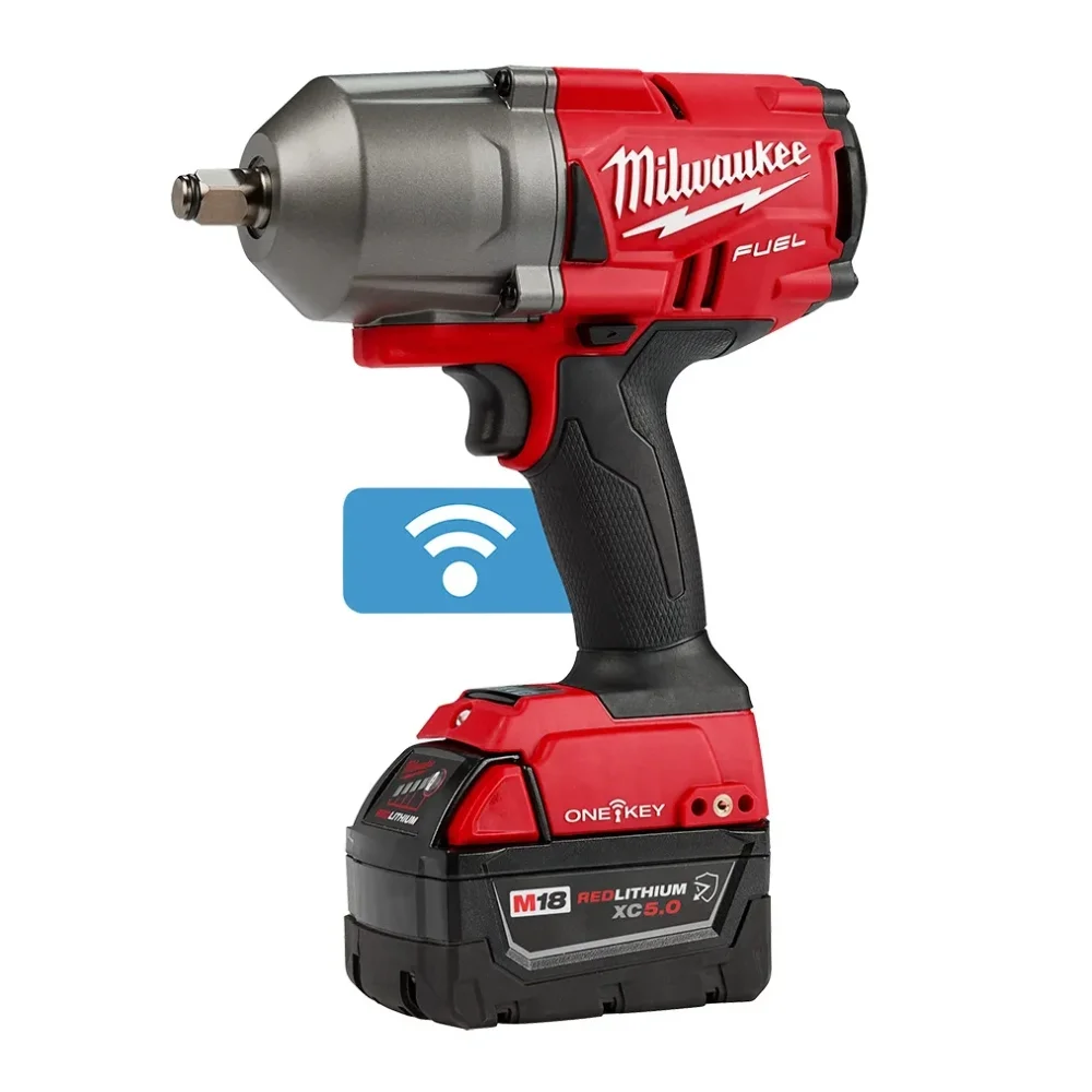Chave de Impacto a Bateria 18V 298NM Brushless Maleta Carregador e 2 Baterias 5AH 1/2" 220V Milwaukee 2759-259N
