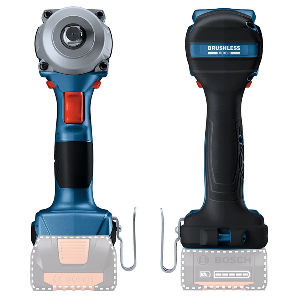 Chave de Impacto a Bateria 18V 800NM Brushless Sem Carregador e Bateria 1/2" Bosch GDS 18V-450 PC