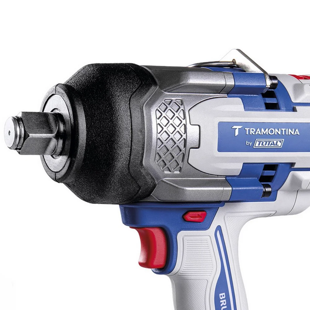Chave de Impacto a Bateria 20V 1350NM Brushless Maleta Carregador e 2 Baterias 4A 3/4" Bivolt Tramontina Tota 42303/913
