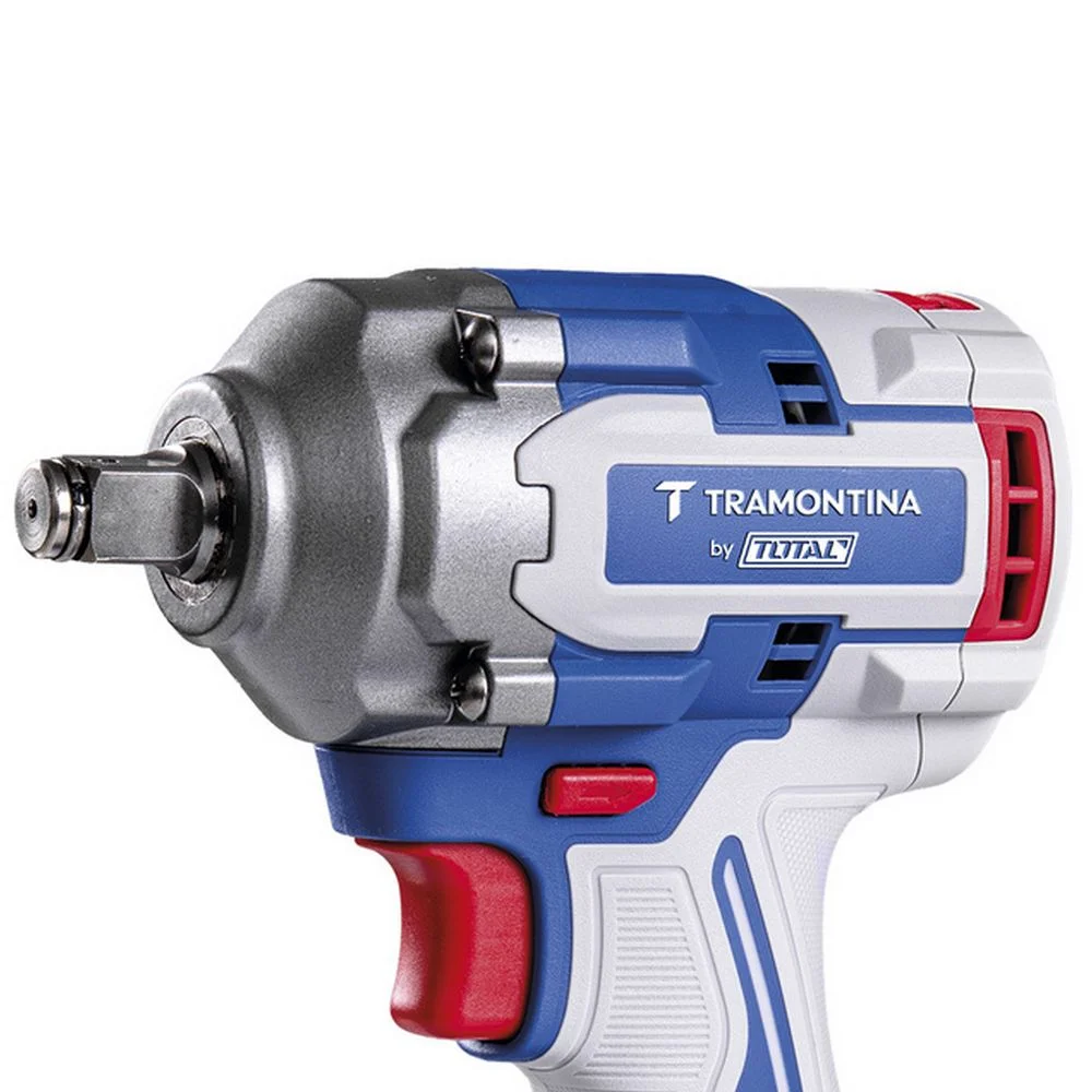 Chave de Impacto a Bateria 20V 405NM Brushless Maleta Carregador e 2 Baterias 2AH 1/2" Bivolt Tramontina Tota 42303/124