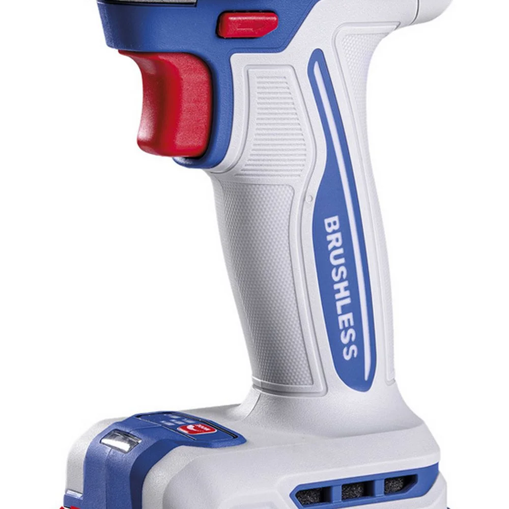 Chave de Impacto a Bateria 20V 405NM Brushless Maleta Carregador e 2 Baterias 2AH 1/2" Bivolt Tramontina Tota 42303/124