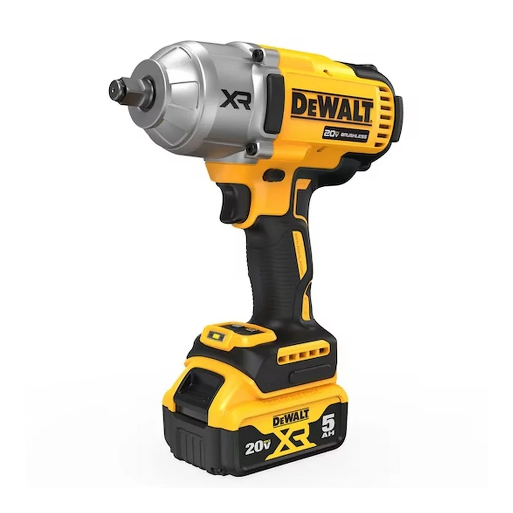 Chave de Impacto a Bateria 20V Max 1396NM Brushless Bolsa Carregador e 2 Baterias 5AH 1/2" Bivolt Dewalt DCF900P2-BR