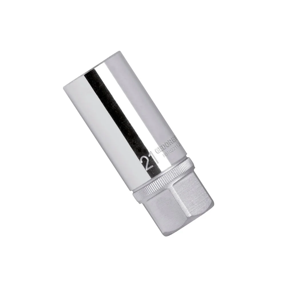 Chave de Vela Tipo Soquete Encaixe 1/2" CRV 21MM Gedore Red R61022112