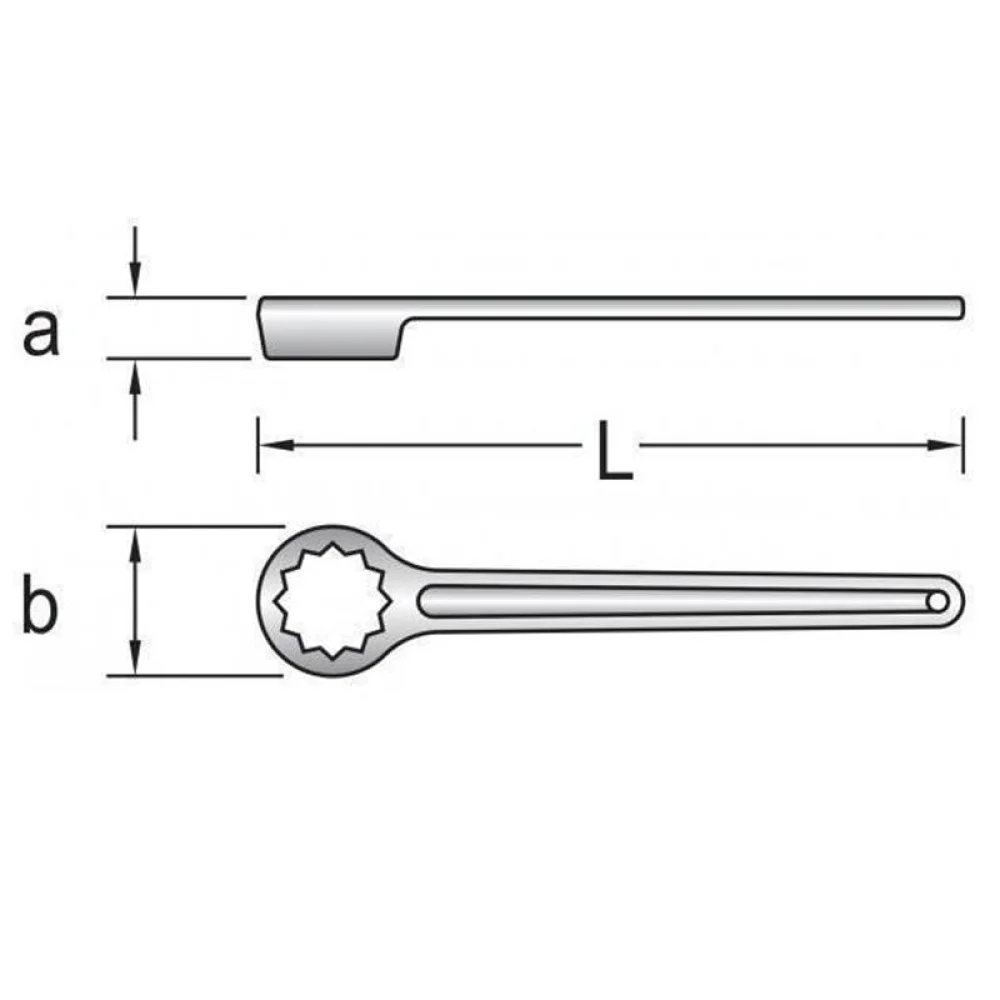 Chave Estria de Bater 1.1/4" Gedore 306