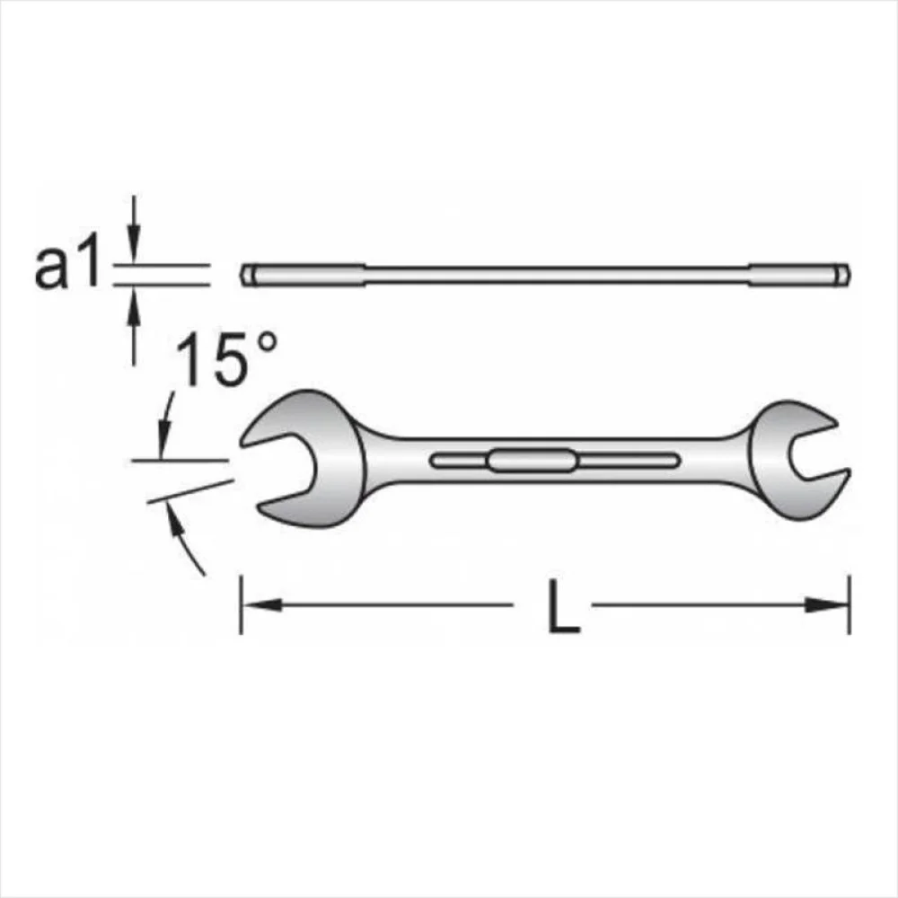 Chave Fixa CRV 17X19MM Gedore 6E