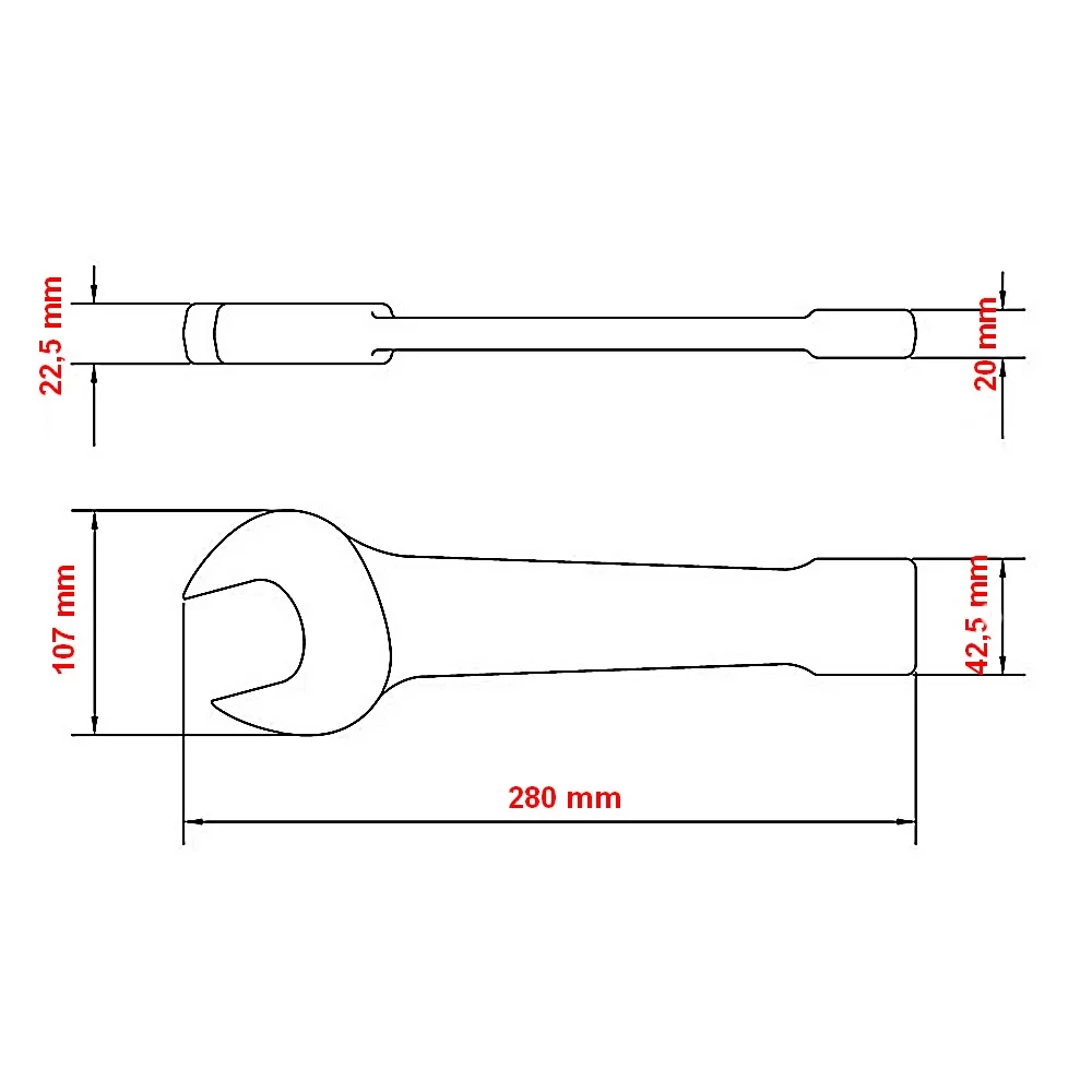 Chave Fixa de Bater CRV 2" Tramontina Pro 44629/014